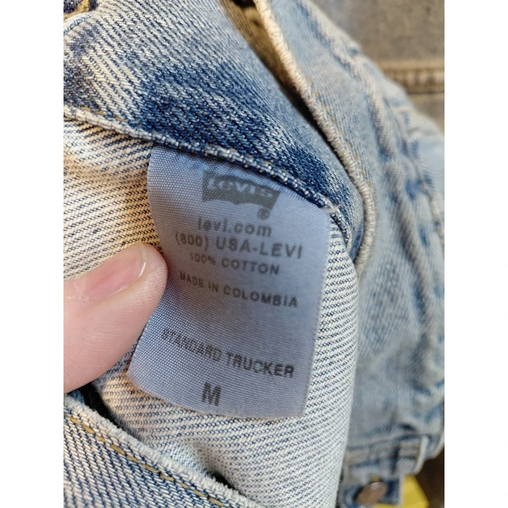 Levi Strauss & Co‎ Mens Trucker Denim Jean Jacket Medium Wash Classic